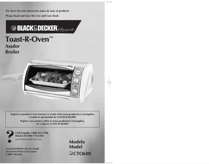 Página 1 del manual Manual de usuario Black & Decker CTO600
