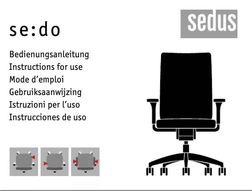 Image de la première page du manuel de l'appareil se:do