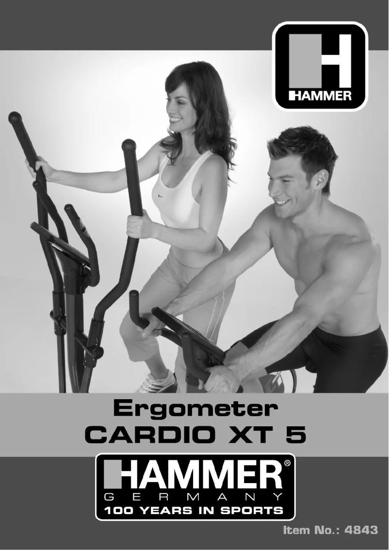 Page 1 de la notice Manuel utilisateur Hammer Cardio XT5 4843