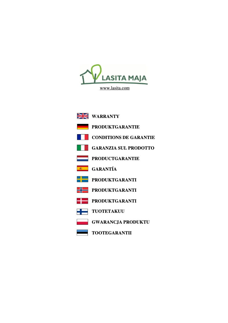 Page n°1 - Manuel utilisateur Lasita Maja Colorado