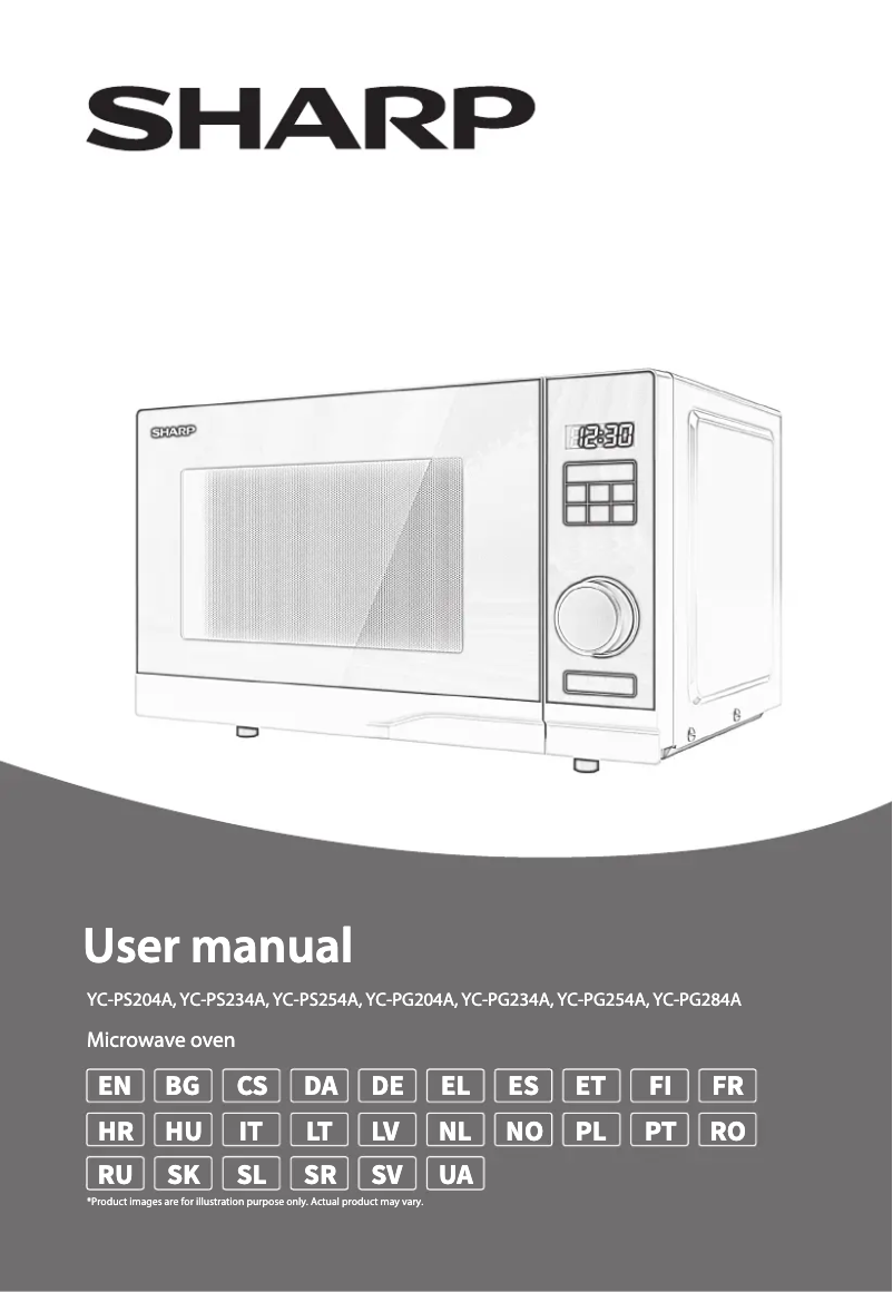 Page n°1 - Manuel utilisateur Sharp YC-PG234AE