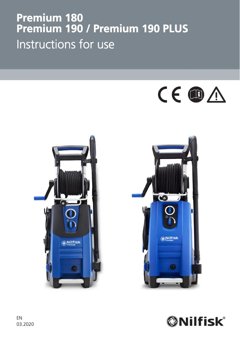 Page n°1 - Manuel utilisateur Nilfisk Premium 190