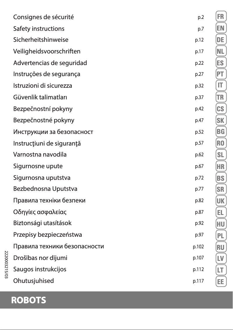 Página 1 del manual Manual de usuario Rowenta X-Plorer Serie 120 RR7875WH