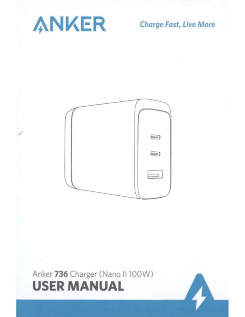 Page 1 de la notice Manuel utilisateur Anker 736 Charger (Nano II 100W)