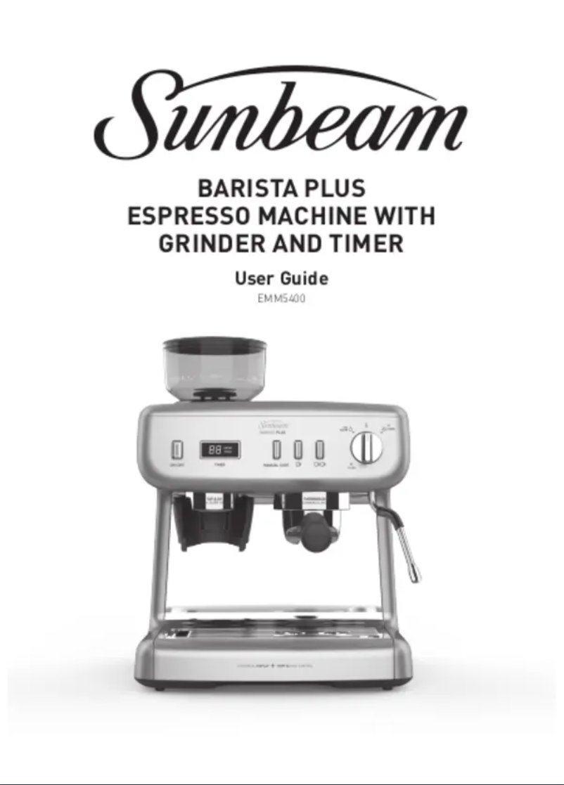 Page n°1 - Manuel utilisateur Sunbeam Barista Plus EMM5400