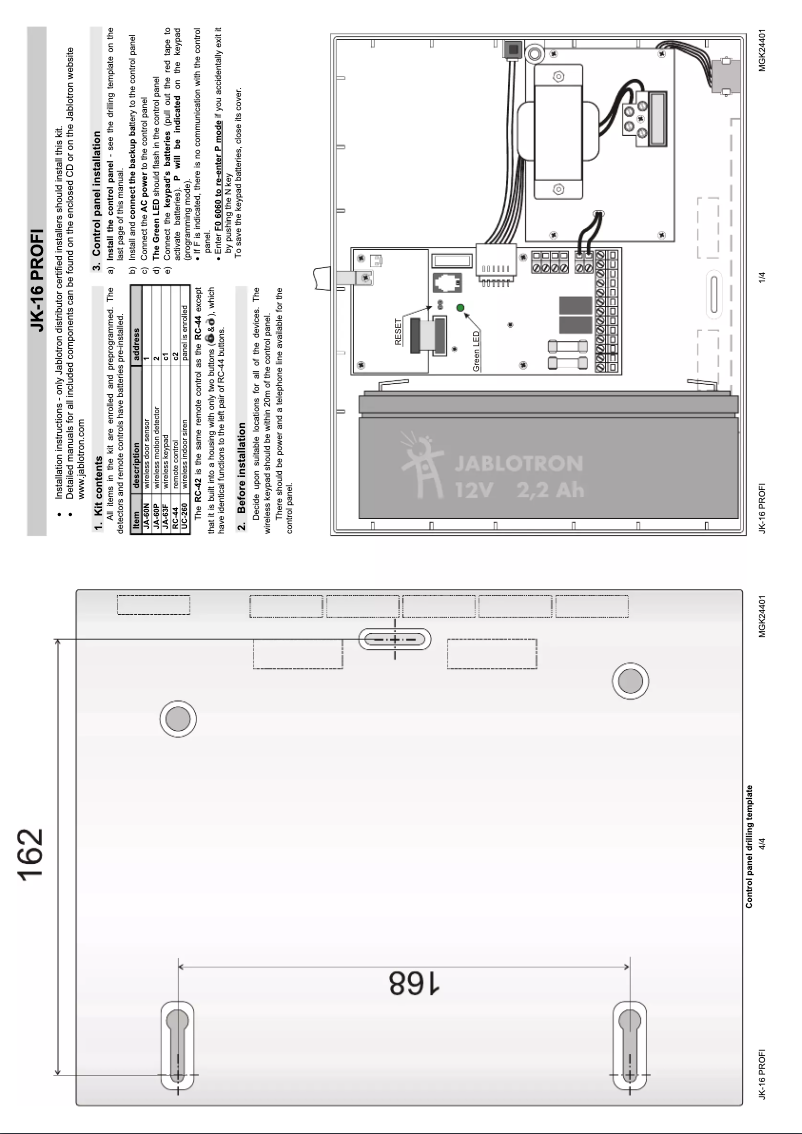 Page 1 de la notice Manuel utilisateur Joblotron JK-16