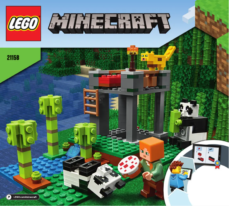 Page 1 de la notice Manuel utilisateur Lego Minecraft 21158