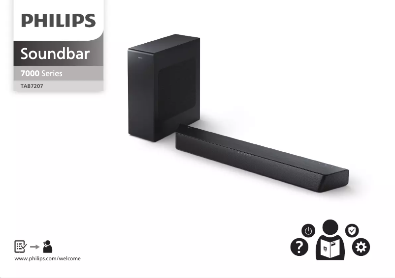 Page n°1 - Guide de démarrage rapide Philips TAB7207