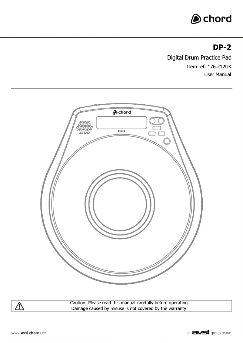 Page 1 de la notice Manuel utilisateur Chord DP-2