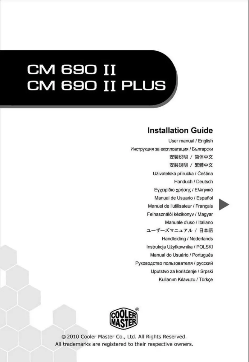 Image de la première page du manuel de l'appareil CM 690 II Advanced