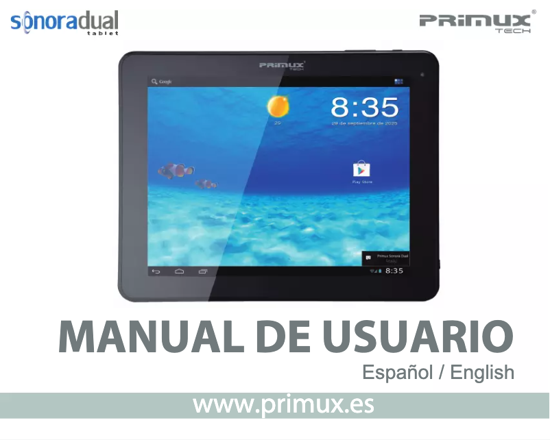 Page 1 de la notice Manuel utilisateur Primux Sonora Dual