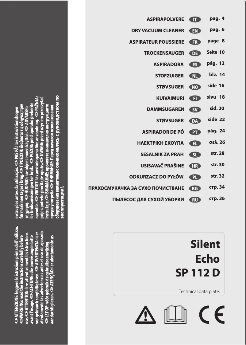 Page 1 de la notice Manuel utilisateur Lavorwash Silent