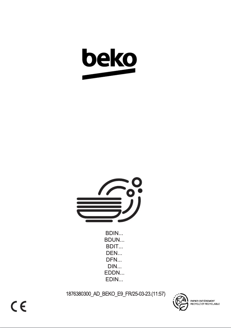 Page n°1 - Manuel utilisateur Beko BDIN36535
