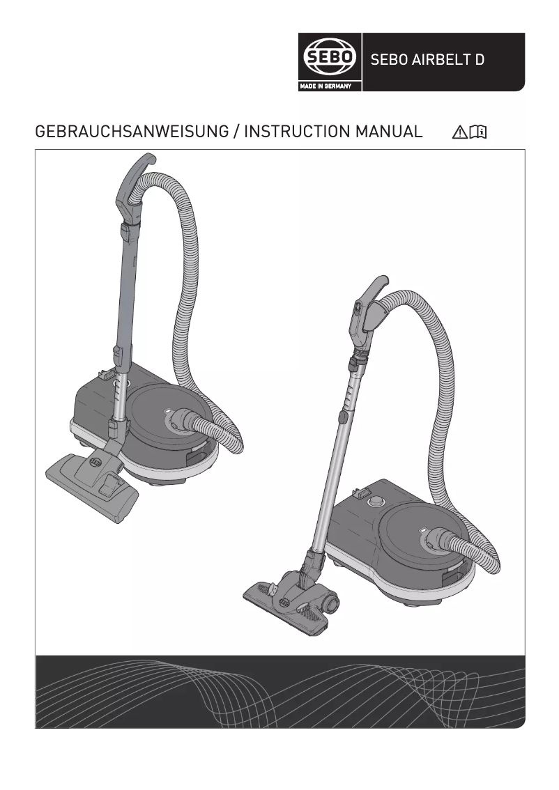Page 1 de la notice Manuel utilisateur Sebo Airbelt D4 PET