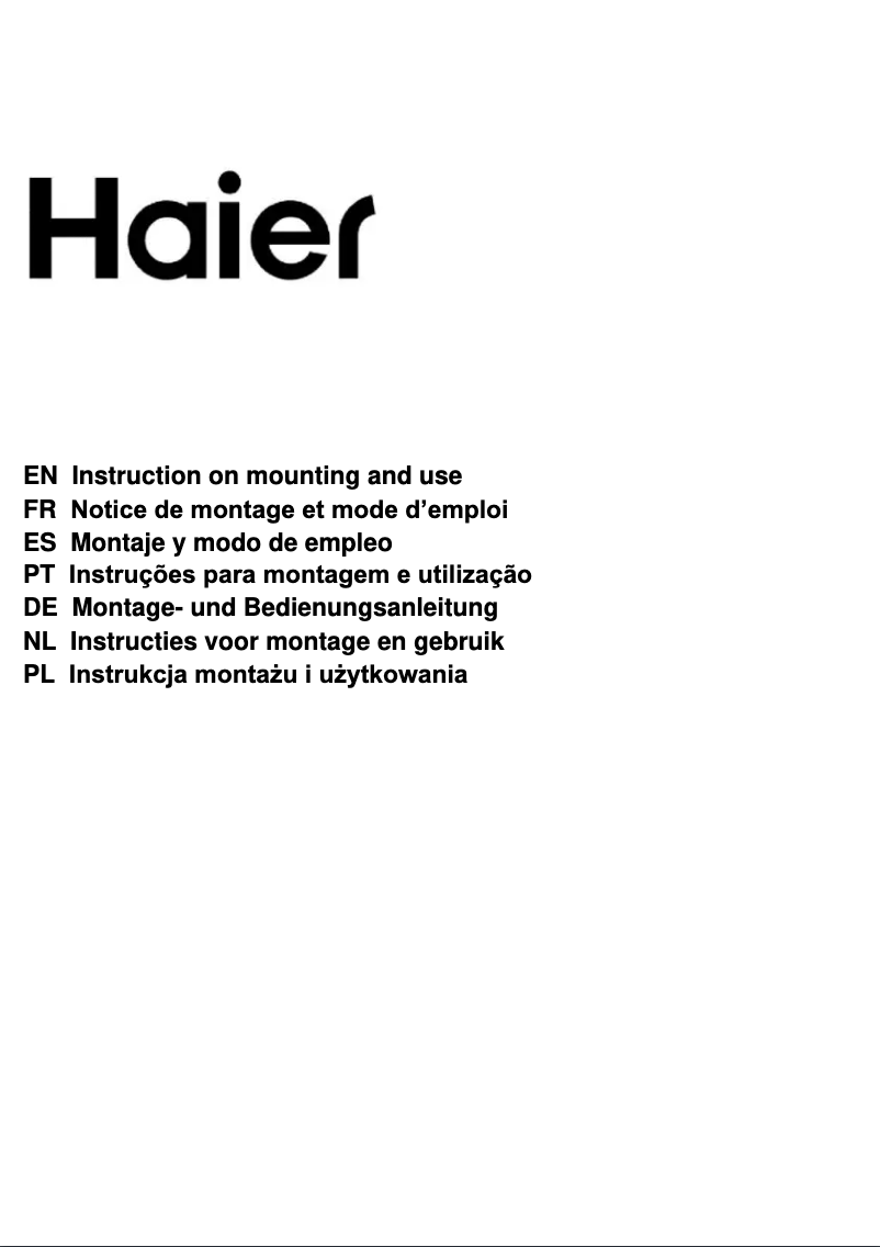 Page 1 of the manual Energy Label Haier HACI100RCS6X