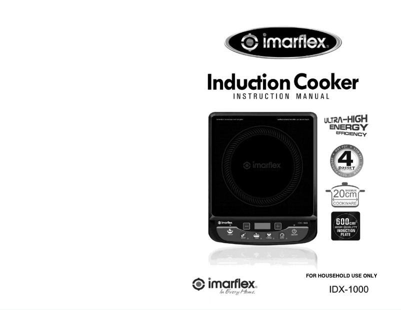 Page 1 de la notice Manuel utilisateur Imarflex IDX-1000