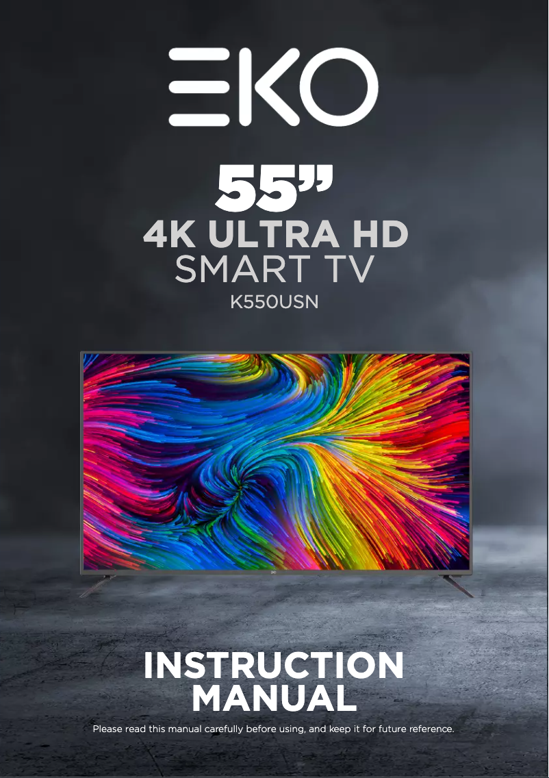 Image de la première page du manuel de l'appareil K550USN