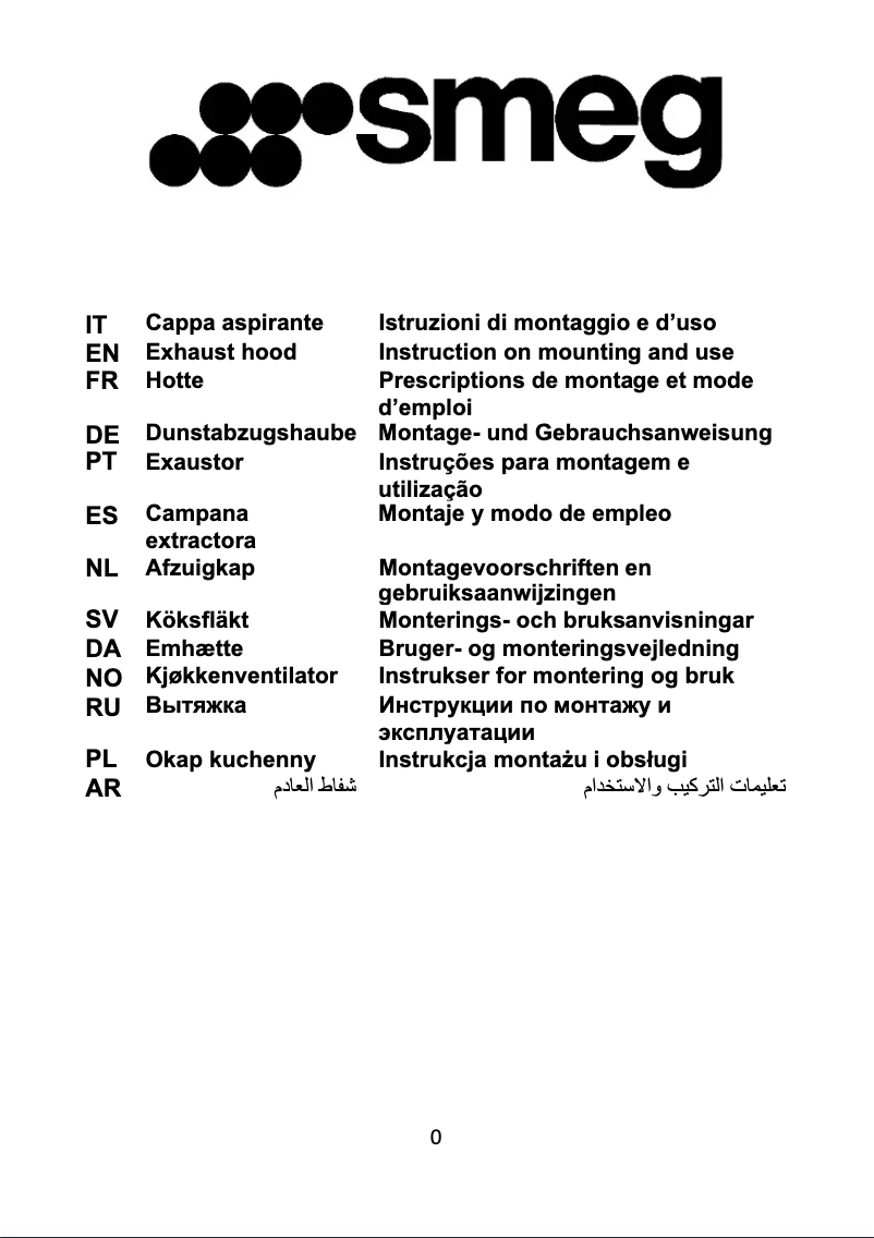 Página 1 del manual Manual de usuario Smeg KBT900NE