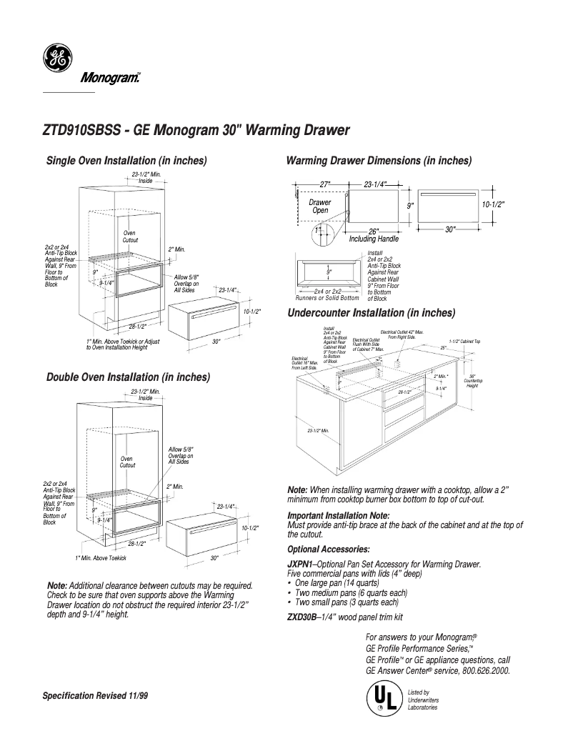 Imagen de la primera página del manual del dispositivo ZTD910SBSS