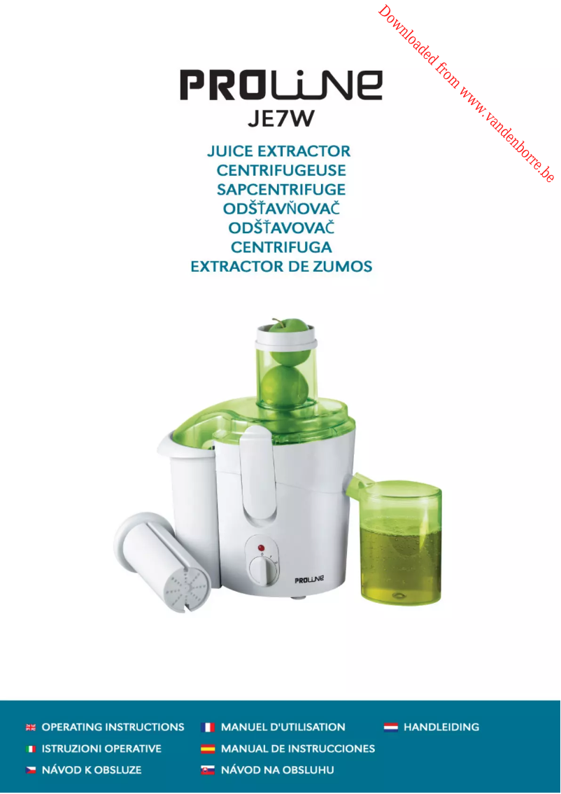 Page 1 de la notice Manuel utilisateur Proline JE 7W