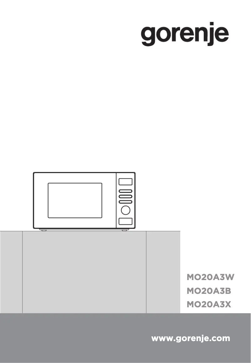 Page 1 de la notice Manuel utilisateur Gorenje MO20A3W