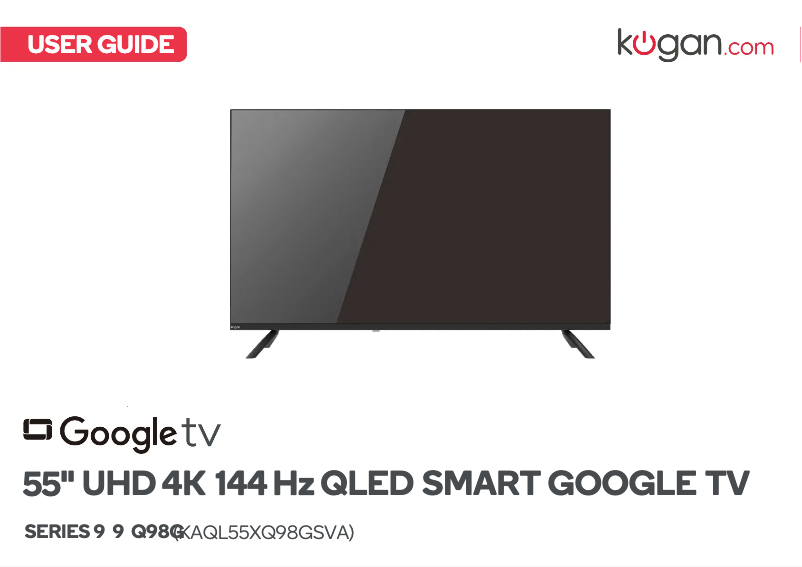 Image de la première page du manuel de l'appareil KAQL55XQ98GSVA