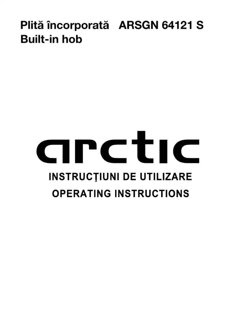 Page 1 de la notice Manuel utilisateur Arctic Cooling ARSGN 64121 S