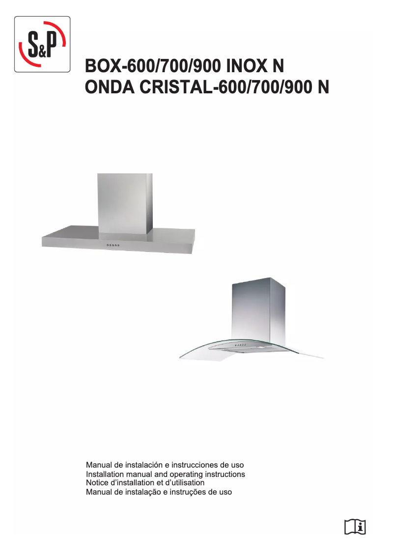 Page n°1 - Manuel utilisateur Soler & Palau ONDA CRISTAL-600 N