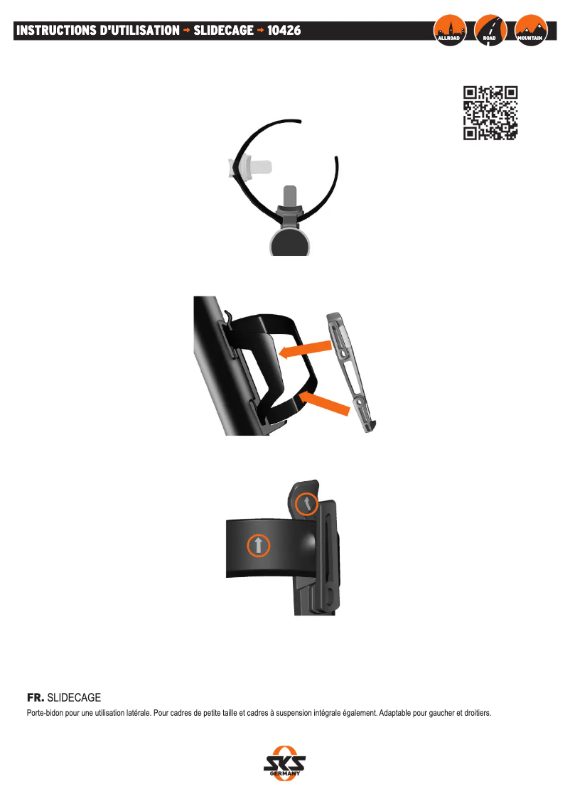 Page 1 de la notice Manuel utilisateur SKS Slidecage
