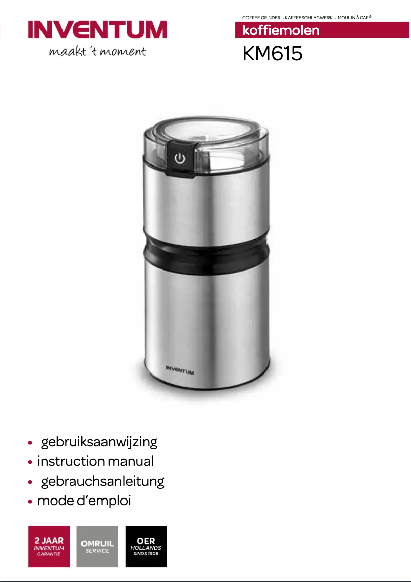 Page 1 de la notice Manuel utilisateur Inventum KM615