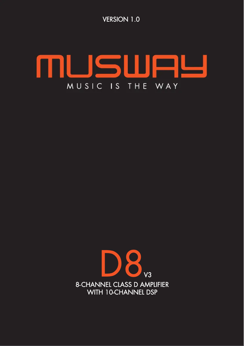 Page n°1 - Manuel utilisateur Musway D8