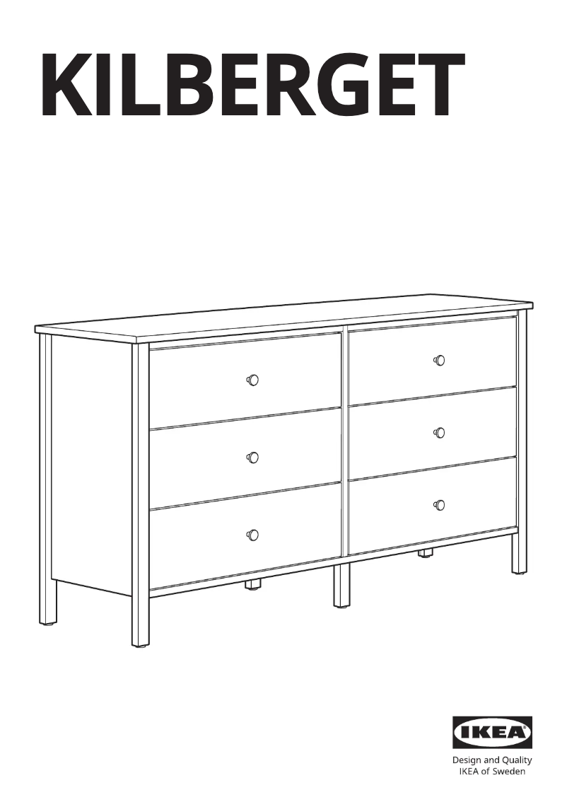 Page 1 de la notice Manuel utilisateur Ikea KILBERGET 705.616.72