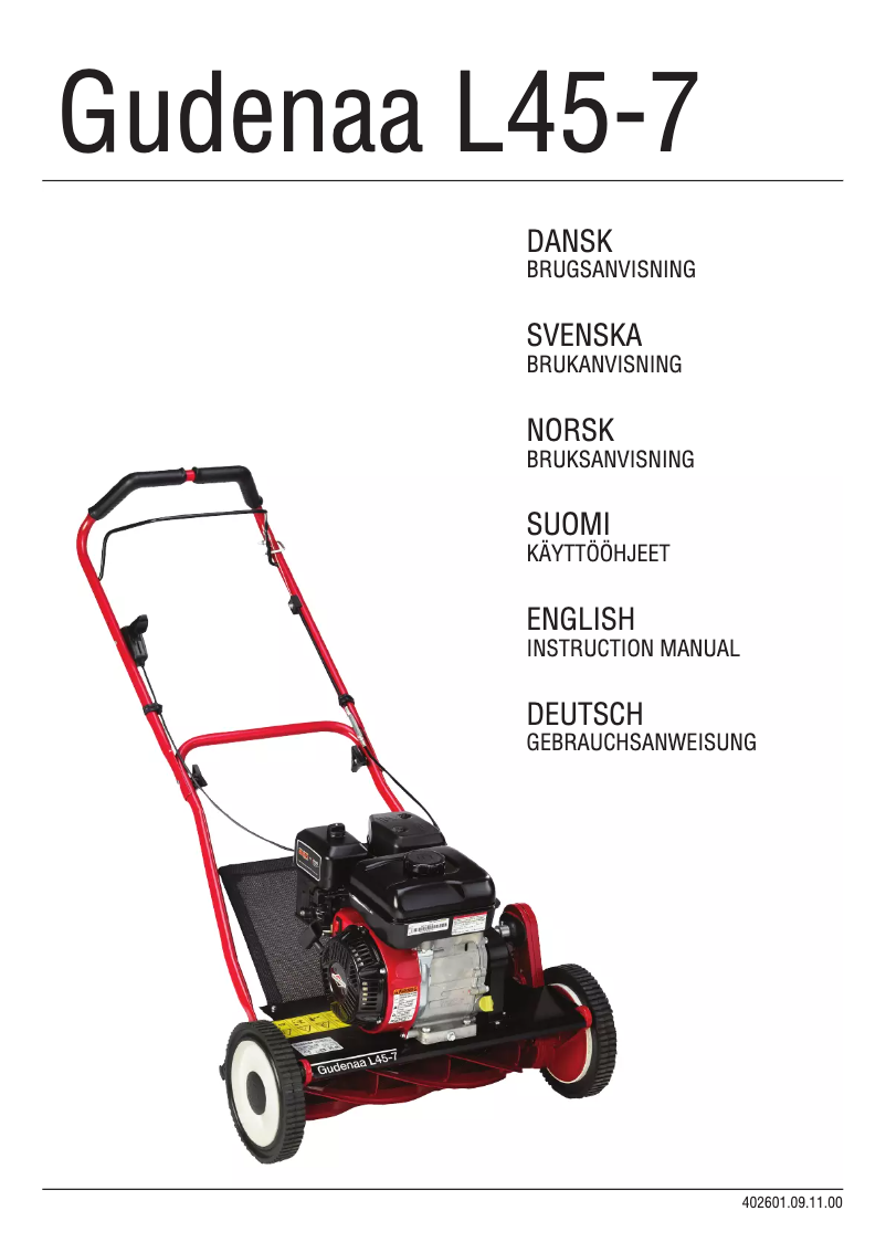 Página 1 del manual Manual de usuario Gudenaa L45-7
