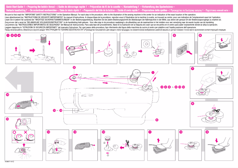 Image de la première page du manuel de l'appareil BC-2100PRW
