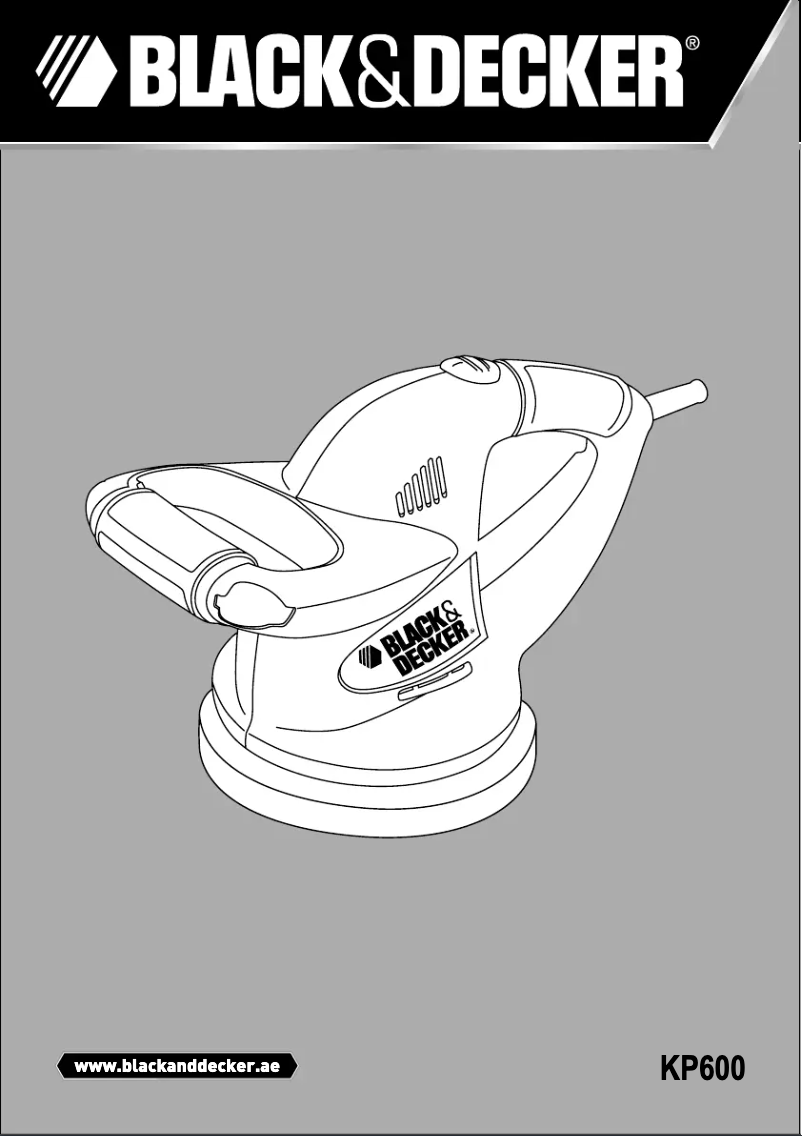 Page 1 de la notice Manuel utilisateur Black & Decker KP600