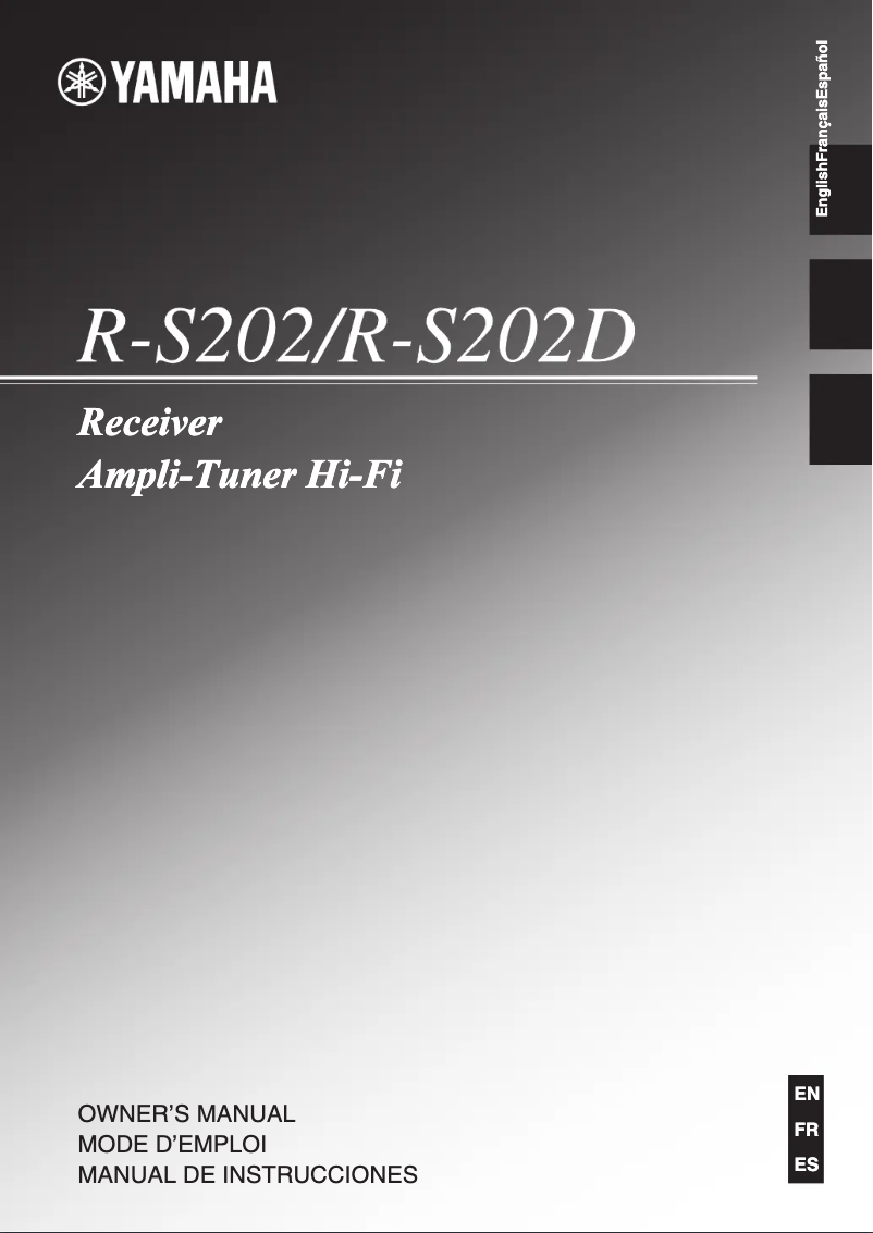 Página 1 del manual Manual de usuario Yamaha R-S202