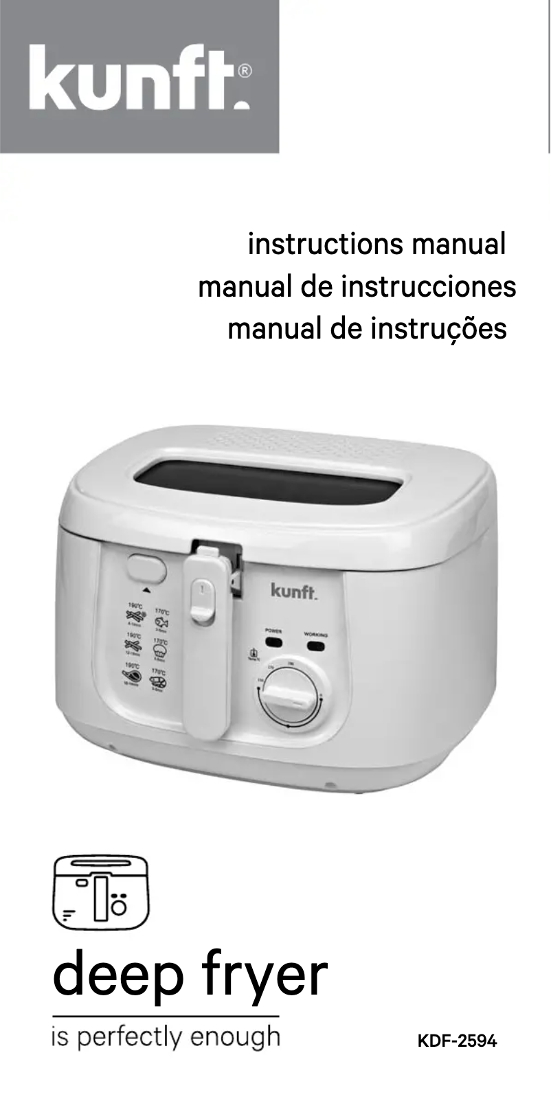 Image de la première page du manuel de l'appareil KDF-2594