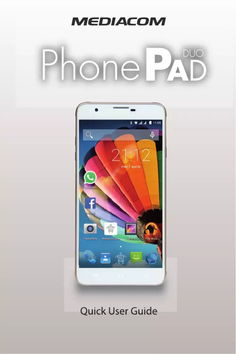 Page n°1 - Manuel utilisateur Mediacom PhonePad Duo G551