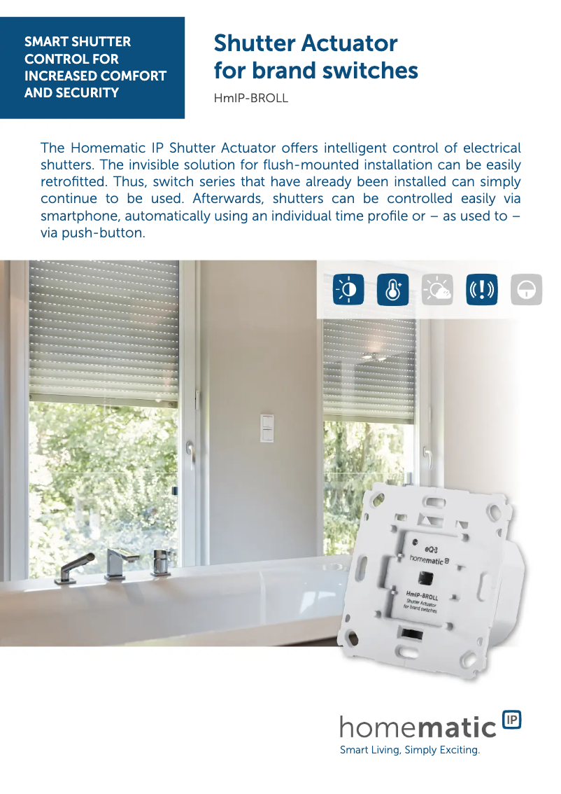 Image de la première page du manuel de l'appareil HmIP-BROLL