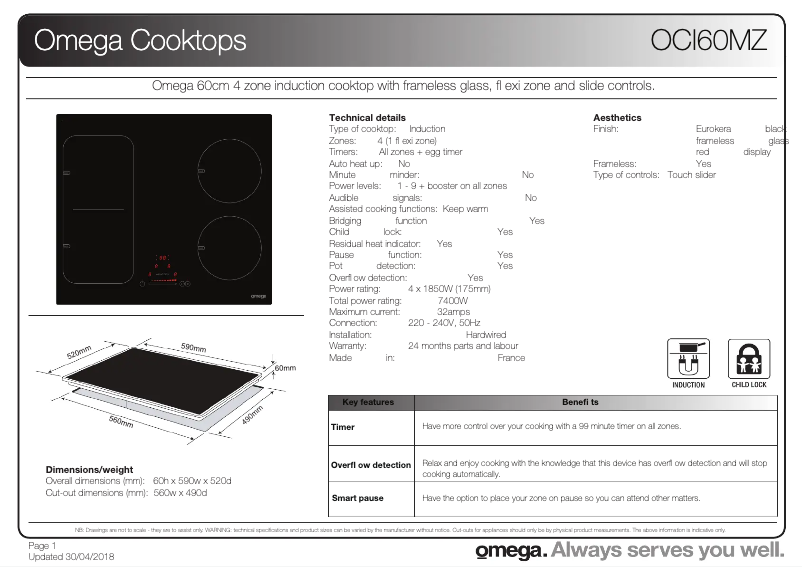 Image de la première page du manuel de l'appareil OCI60MZ