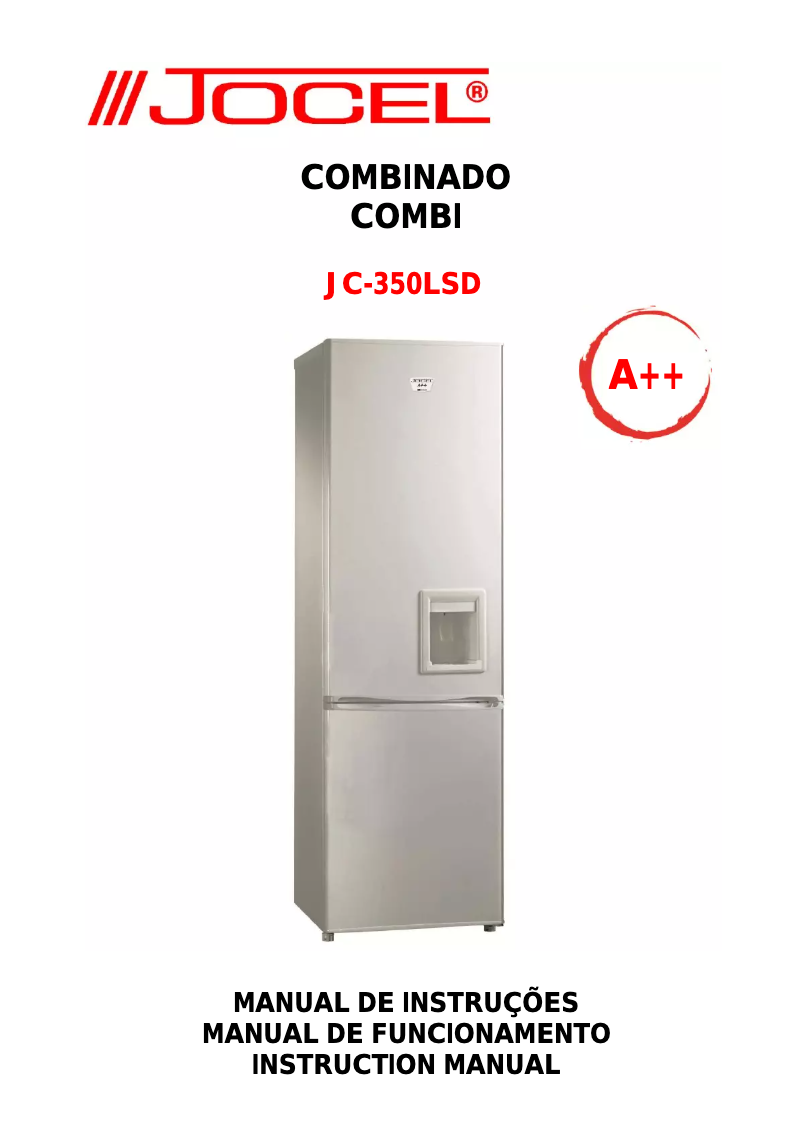 Page n°1 - Manuel utilisateur Jocel JC-350LSD