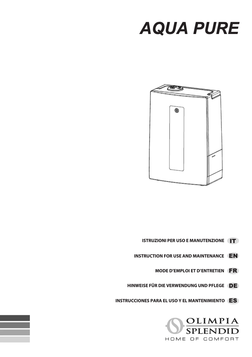Image de la première page du manuel de l'appareil Aqua Pure