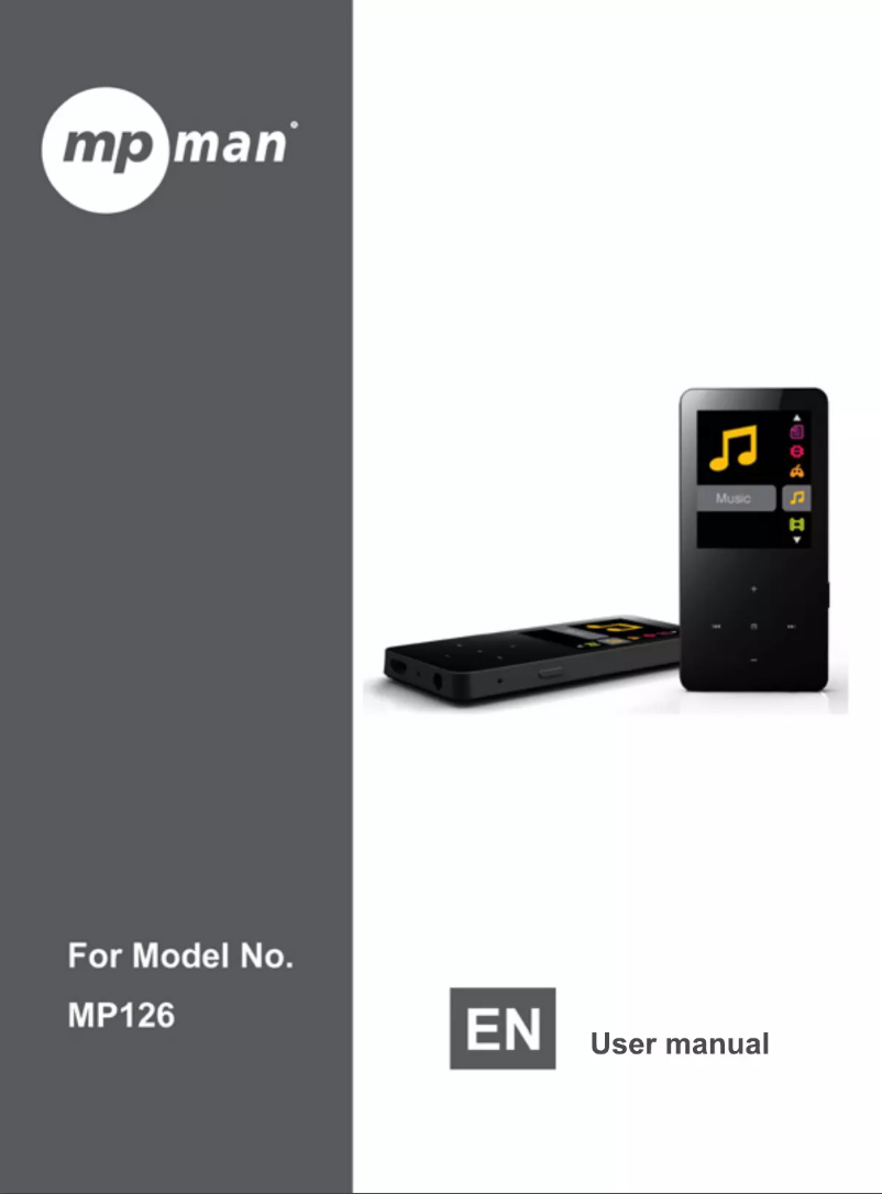 Página 1 del manual Manual de usuario Mpman MP126