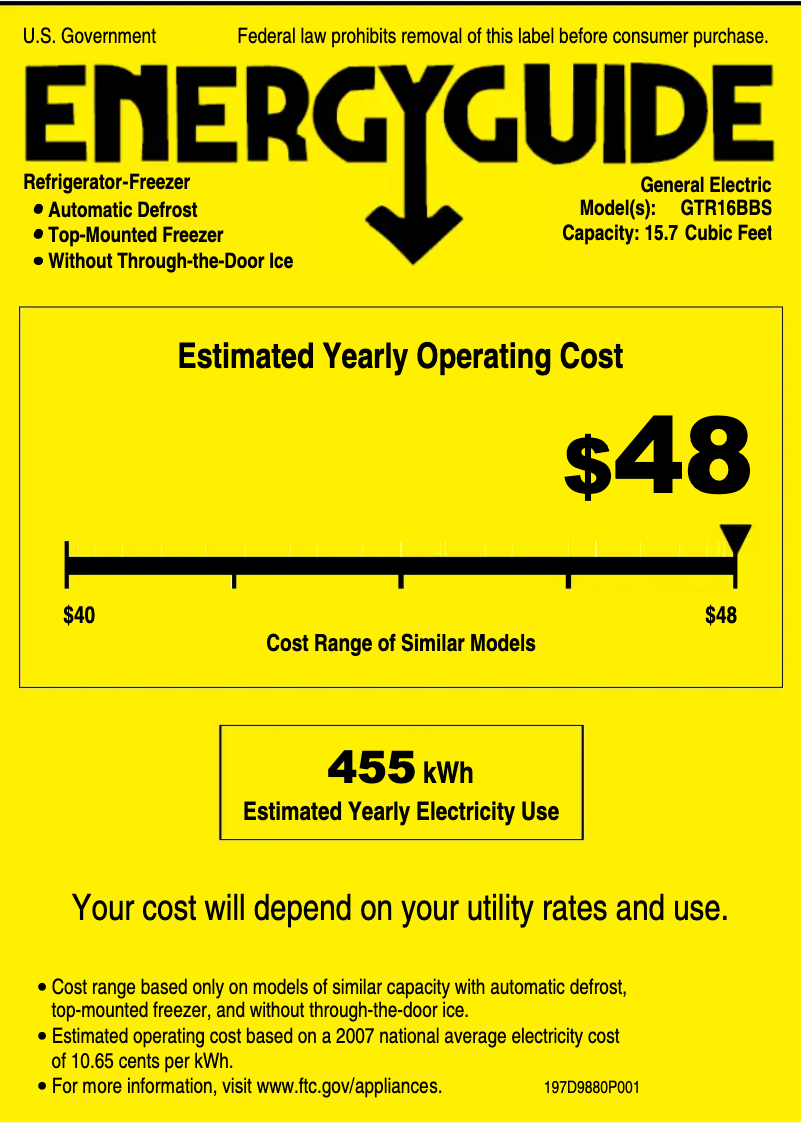 Image de la première page du manuel de l'appareil GTR16BBSRWW