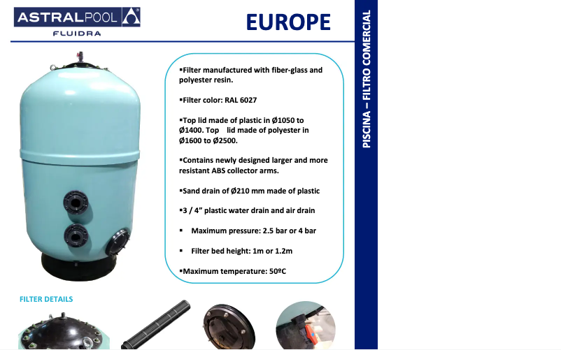 Page 1 de la notice Manuel utilisateur AstralPool Europe