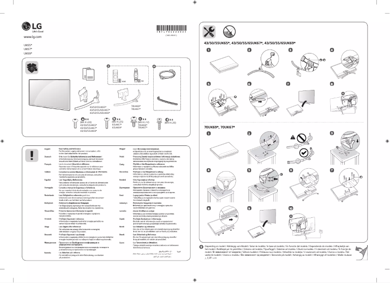 Page 1 de la notice Manuel utilisateur LG 43UK6950PLB