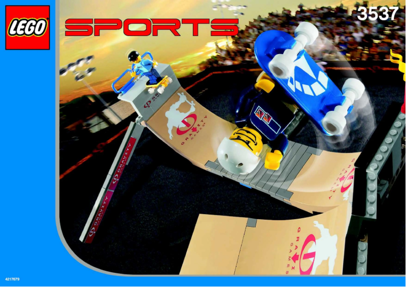 Page 1 de la notice Manuel utilisateur Lego Skateboard Vert Park Challenge