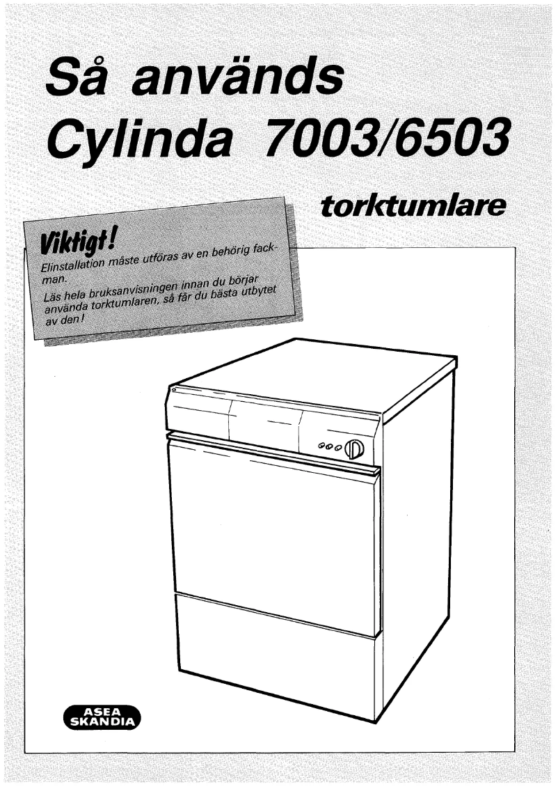 Page n°1 - Manuel utilisateur Cylinda 7003