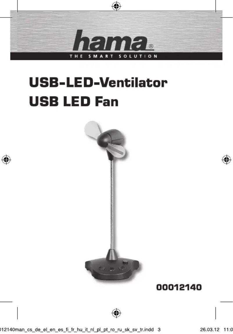 Page n°1 - Manuel utilisateur Hama Message Fan