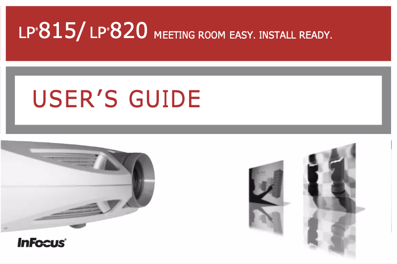 Image de la première page du manuel de l'appareil LP820